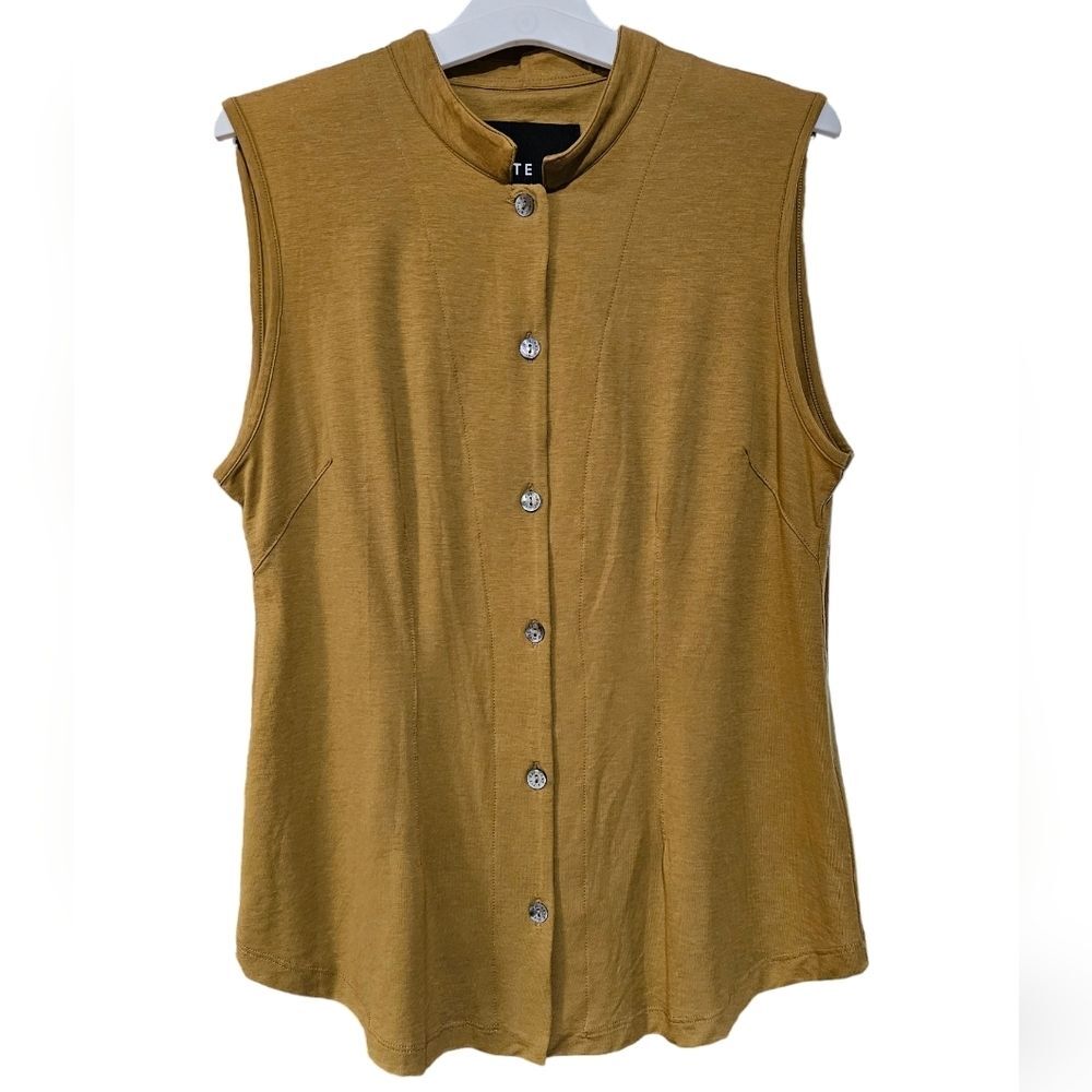 Bitte Kai Rand Womens Size Medium Top Blouse Sleeveless Button Up